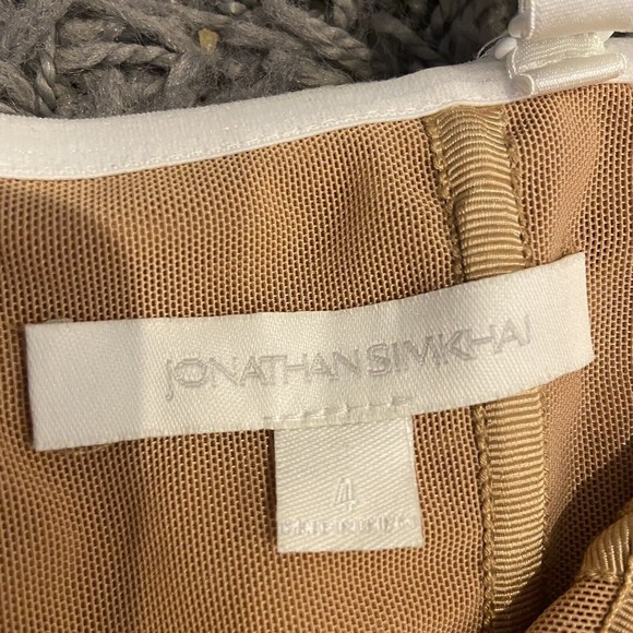 Jonathan Simkhai White and Gold Midi Dress - Picture 11 of 16